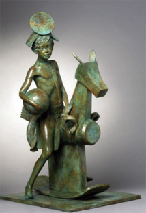 Grand cheval à bascule. © Michel Levy Grand cheval à bascule. © Michel Levy