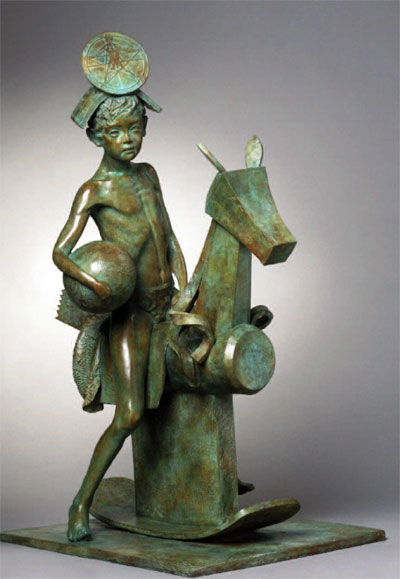 Grand cheval à bascule. © Michel Levy Grand cheval à bascule. © Michel Levy